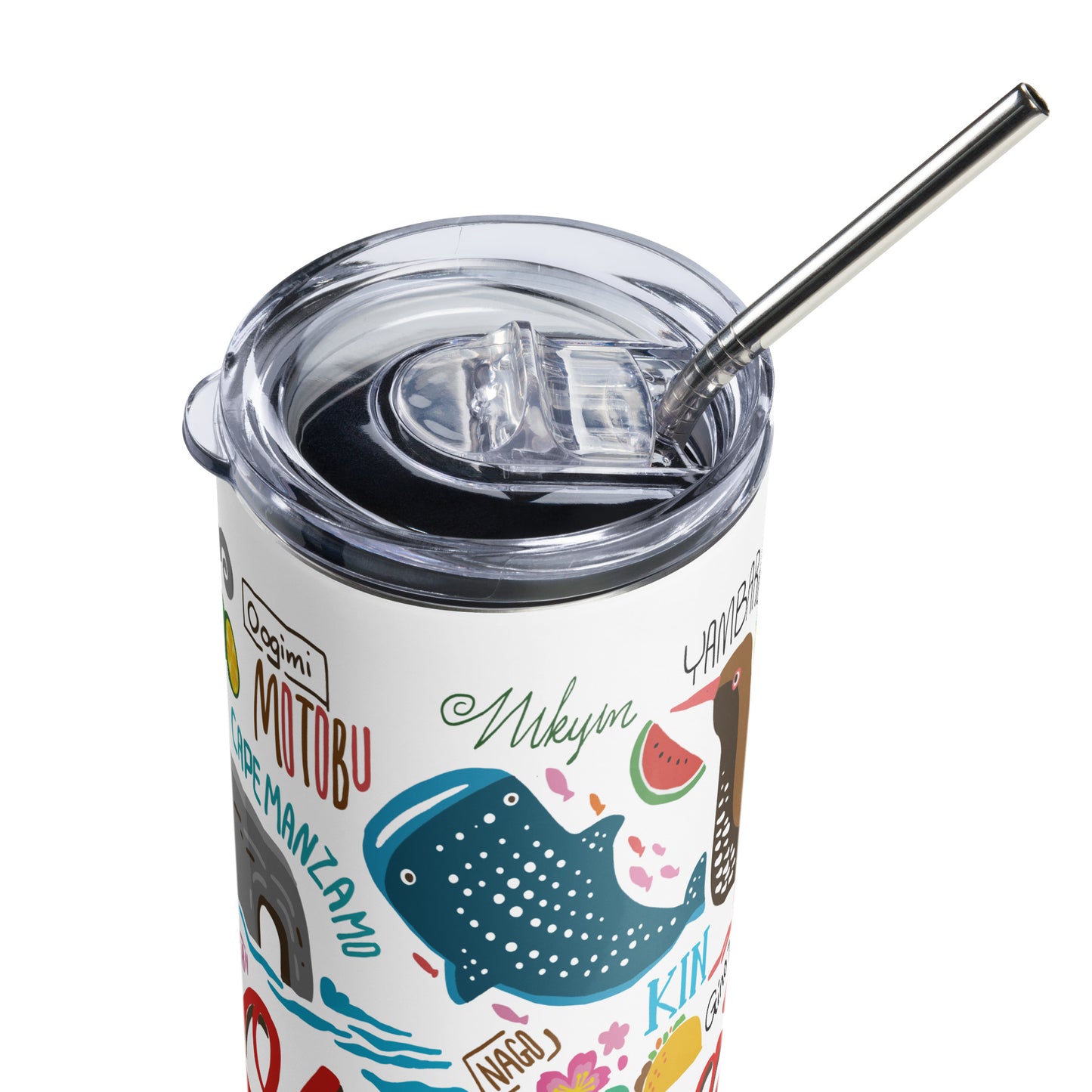 Okinawa Inspired 20 Oz. Stainless Steel Tumbler