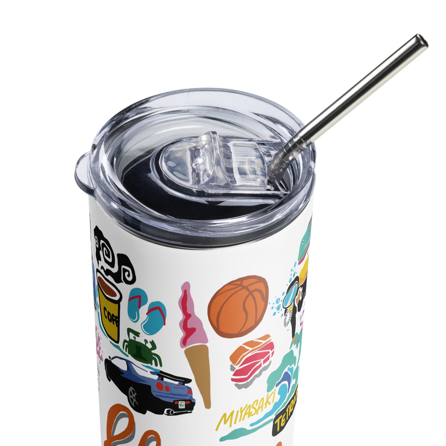 Chatan Okinawa Inspired 20 Oz. Stainless steel tumbler