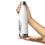 Stainless Steel Bottle with Okinawa Inspired Freehand Drawing 1